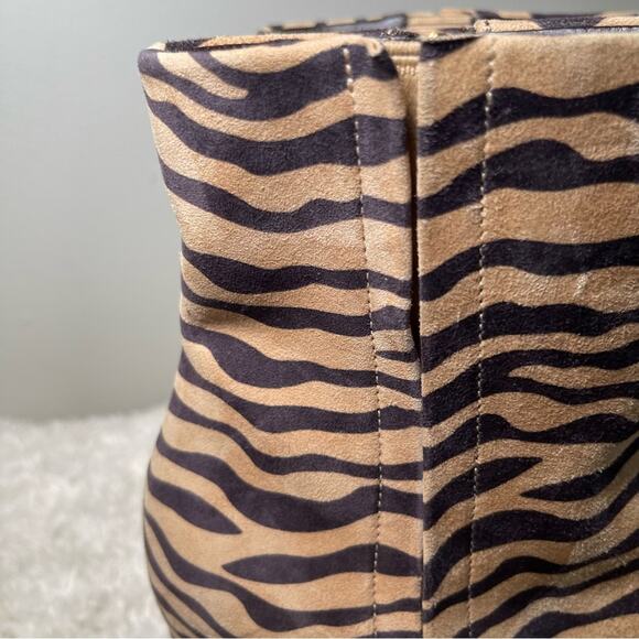 Cole Haan Grand 360 Animal Print Suede Leather Booties - Picture 6 of 9